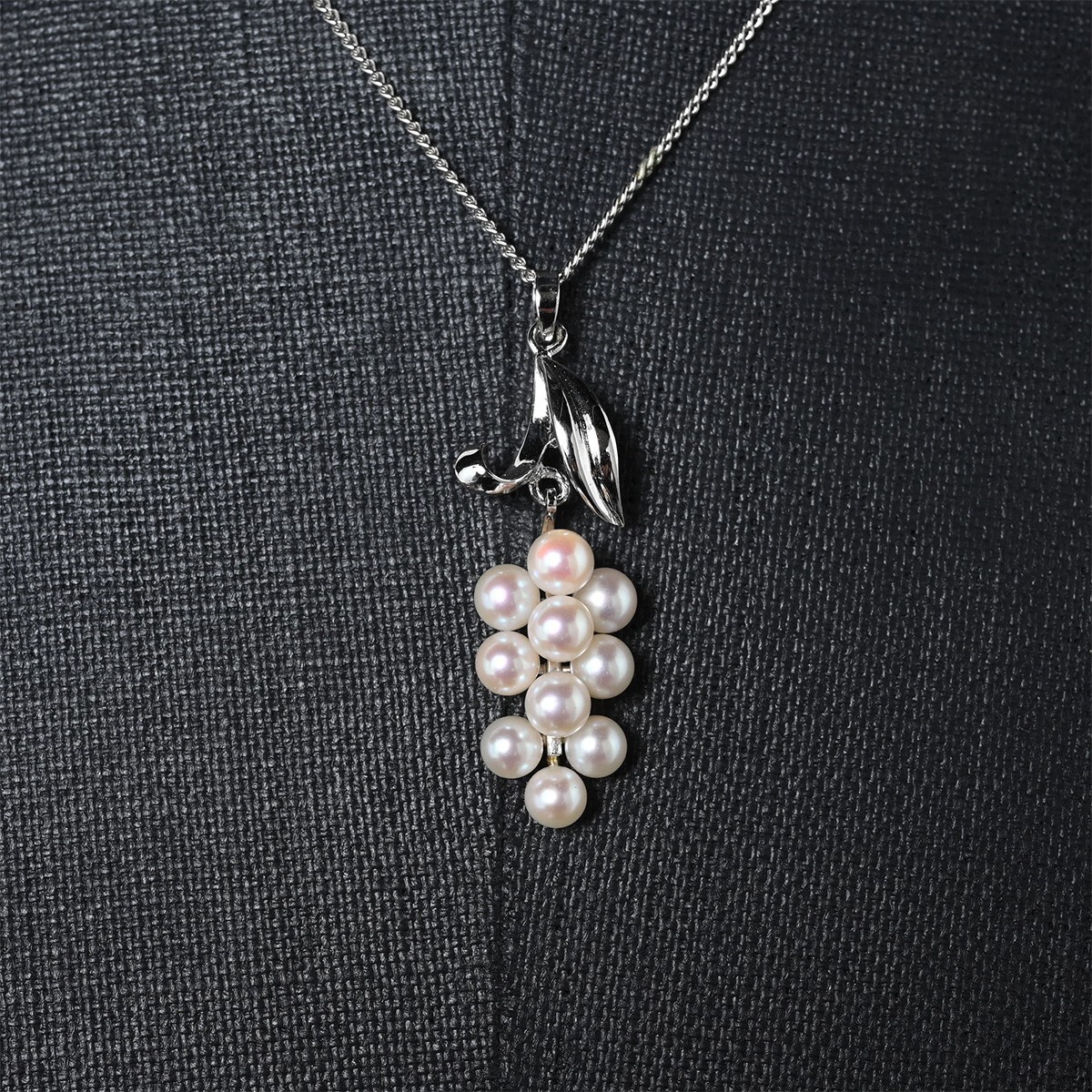 SILVER刻印含 ミキモト パールネックレス 赤珊瑚・翡翠 帯留 計3 SILVER刻印含 ミキモト パールネックレス 赤珊瑚・翡翠 帯留 計3