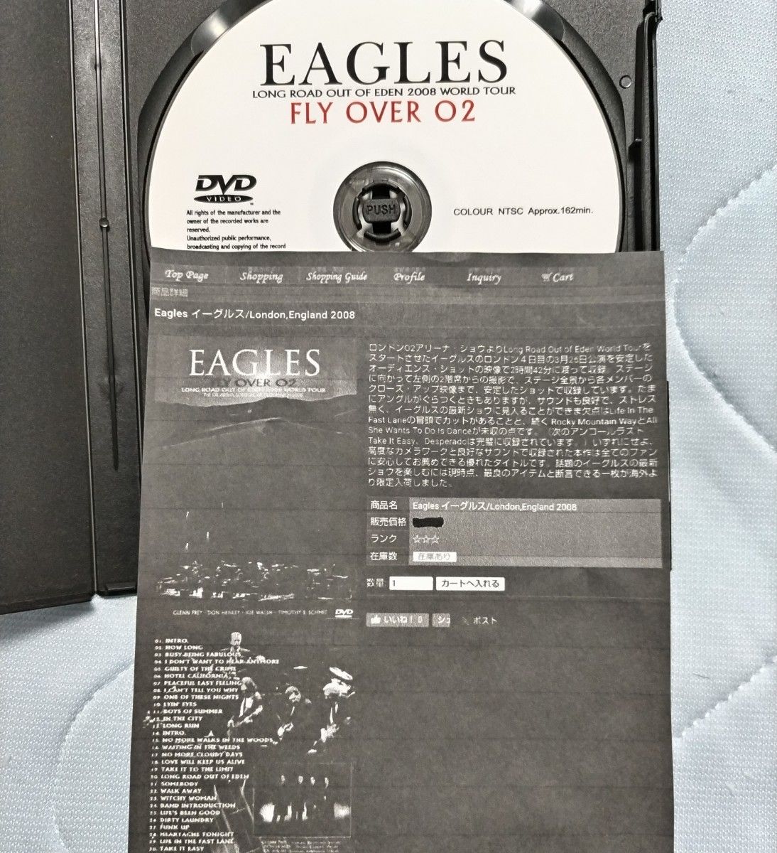 貴重DVD 全米英1位 EAGLES/イーグルス ロングロードアウトオブ 貴重DVD 全米英1位 EAGLES/イーグルス ロングロードアウトオブ