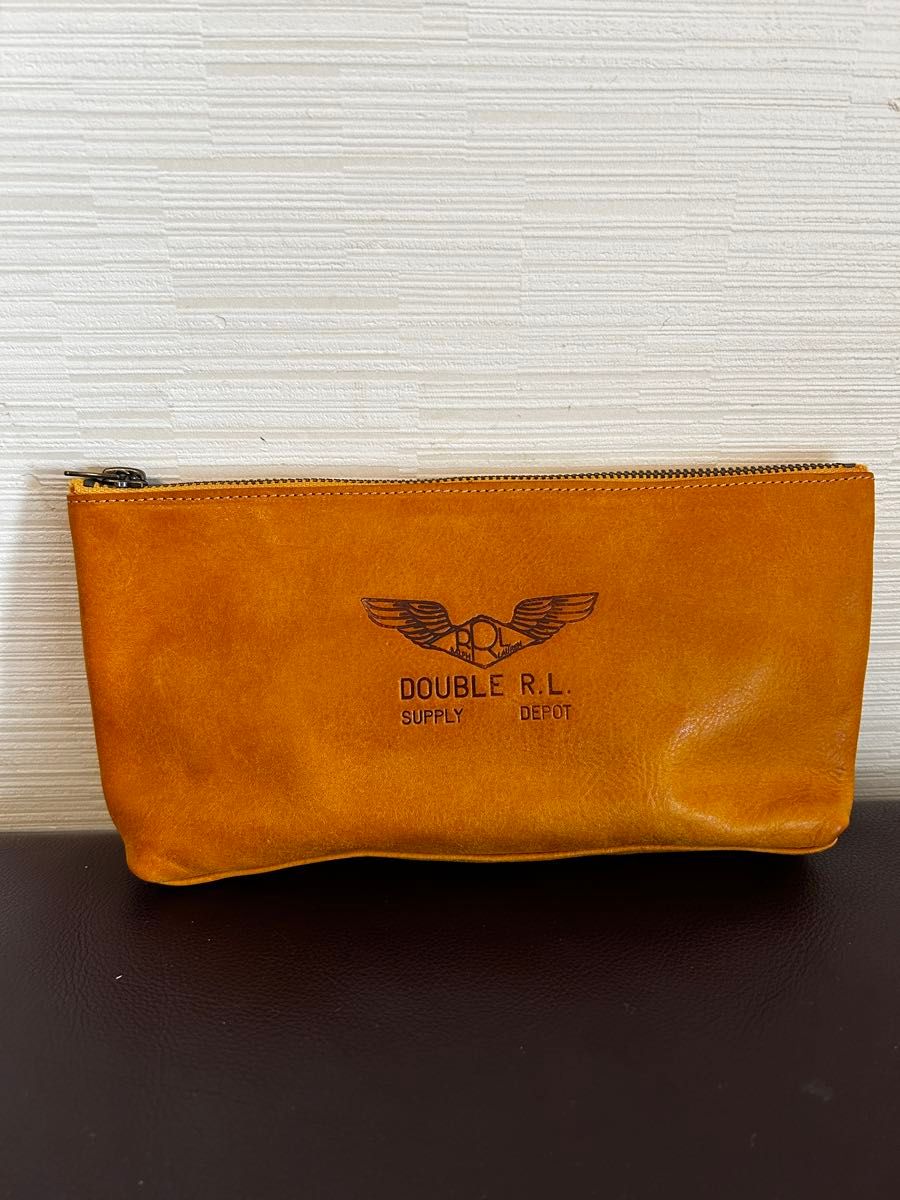 RRL ダブルアールエル 小物入れ 牛革 ポーチ 新品 ペンケース RRL ダブルアールエル 小物入れ 牛革 ポーチ 新品 ペンケース