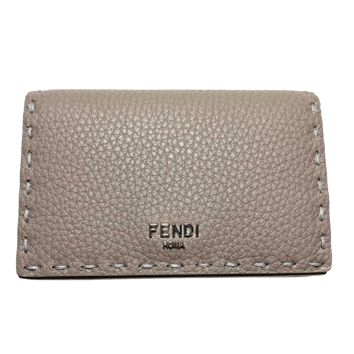 極美品 FENDI 名刺入れ カードケース グレージュ a668|Yahoo 極美品 FENDI 名刺入れ カードケース グレージュ a668|Yahoo