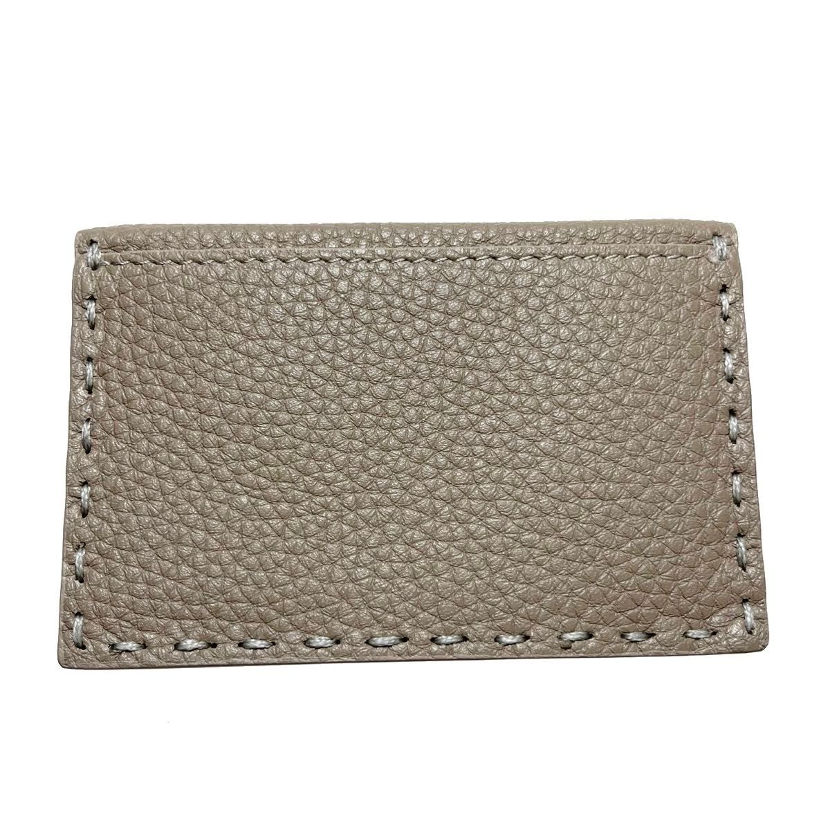 極美品 FENDI 名刺入れ カードケース グレージュ a668|Yahoo 極美品 FENDI 名刺入れ カードケース グレージュ a668|Yahoo