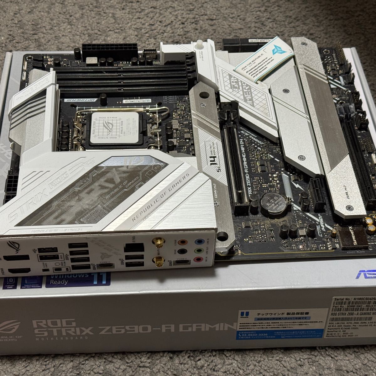 ROG STRIX Z690-A GAMING WIFI D4 【 国内正規代理店品 ROG STRIX Z690-A GAMING WIFI D4 【 国内正規代理店品