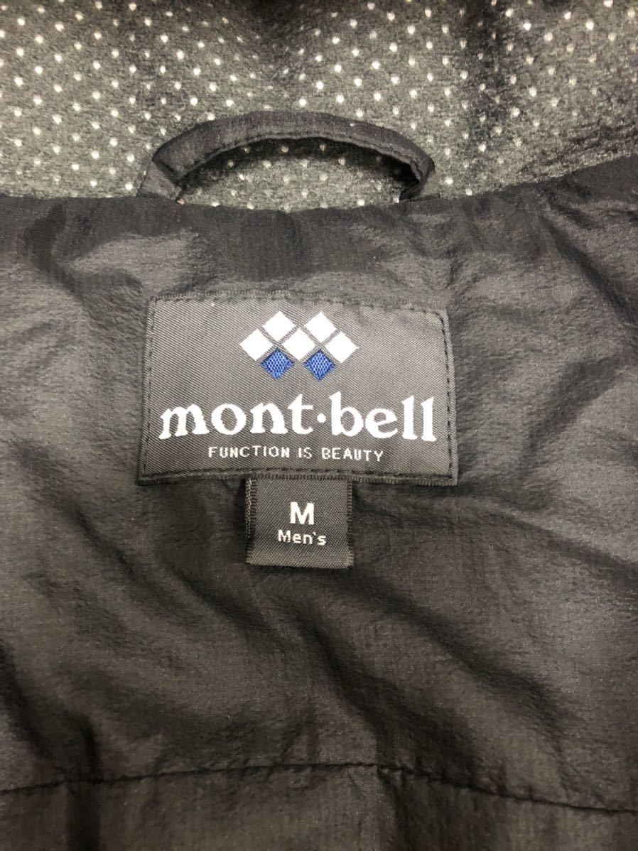 ( mont bell モンベル ) 1101388 ロゴ刺繍 中綿入 フラットアイアンパーカ レッド M_画像3