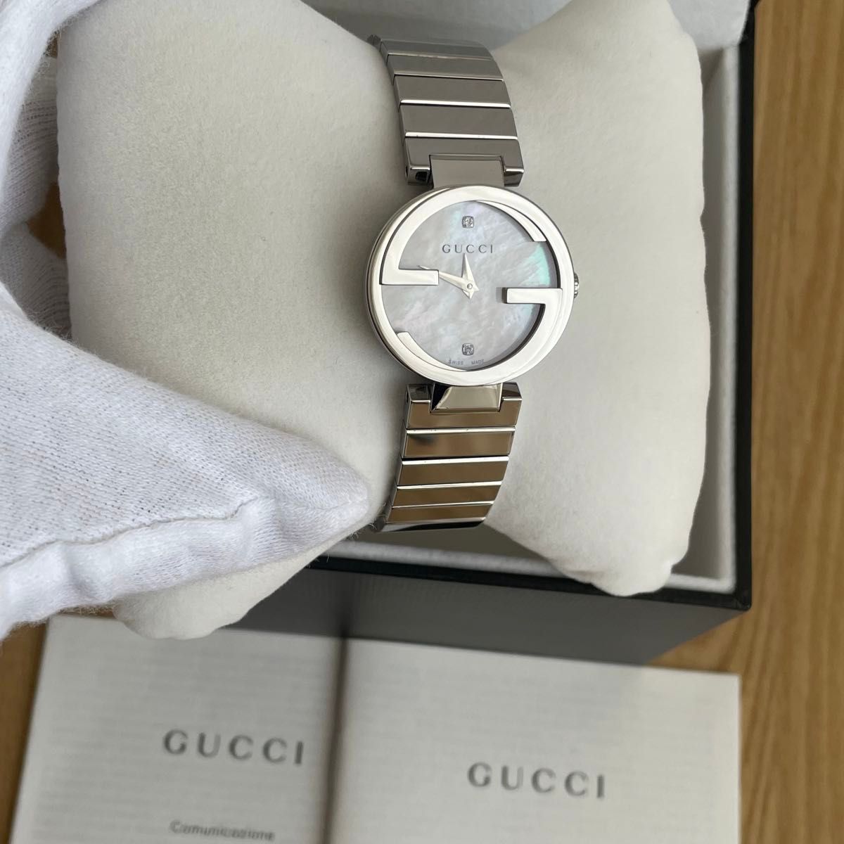 新品同様 極美品 GUCCI グッチ インターロッキング ダイヤ 新品同様 極美品 GUCCI グッチ インターロッキング ダイヤ