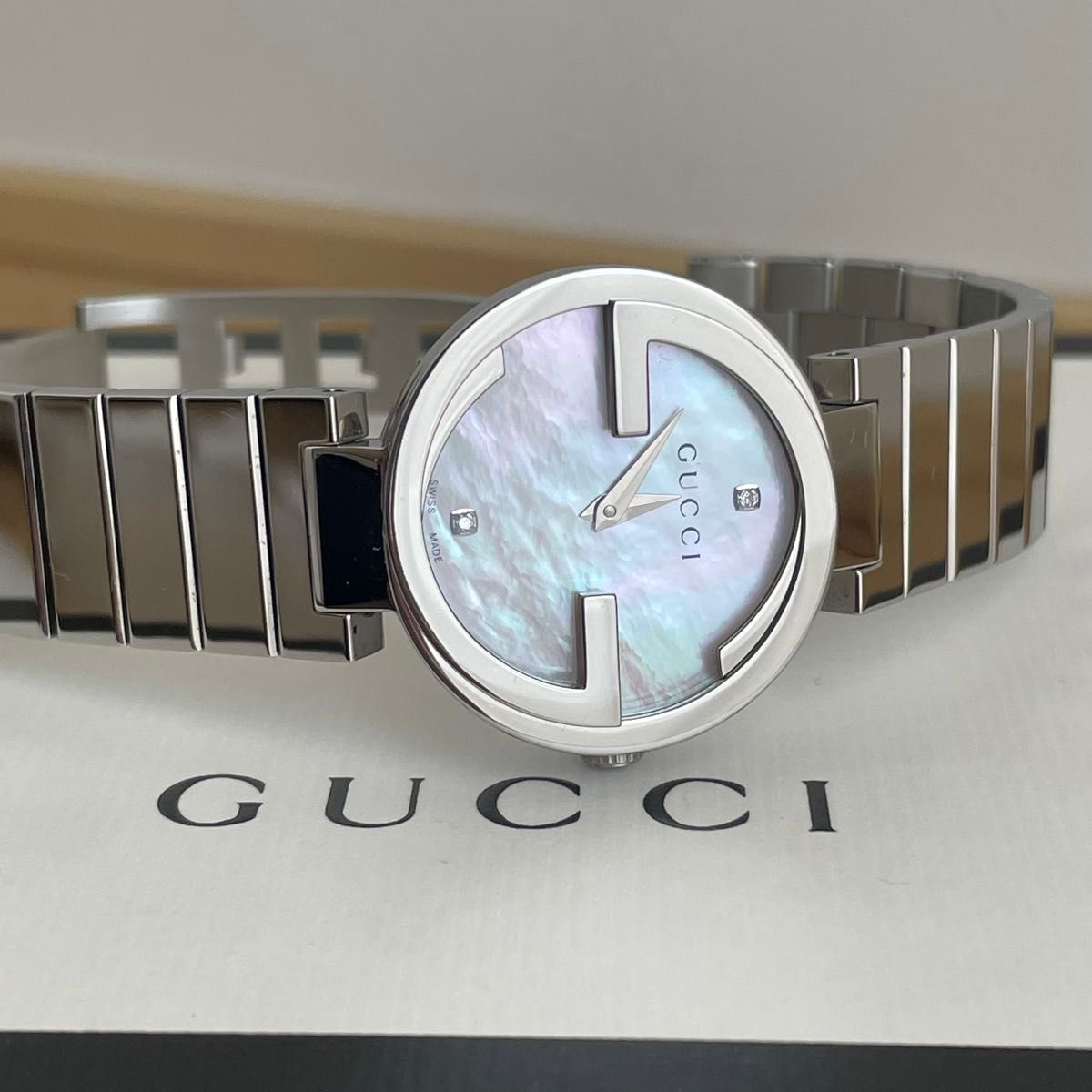 新品同様 極美品 GUCCI グッチ インターロッキング ダイヤ 新品同様 極美品 GUCCI グッチ インターロッキング ダイヤ