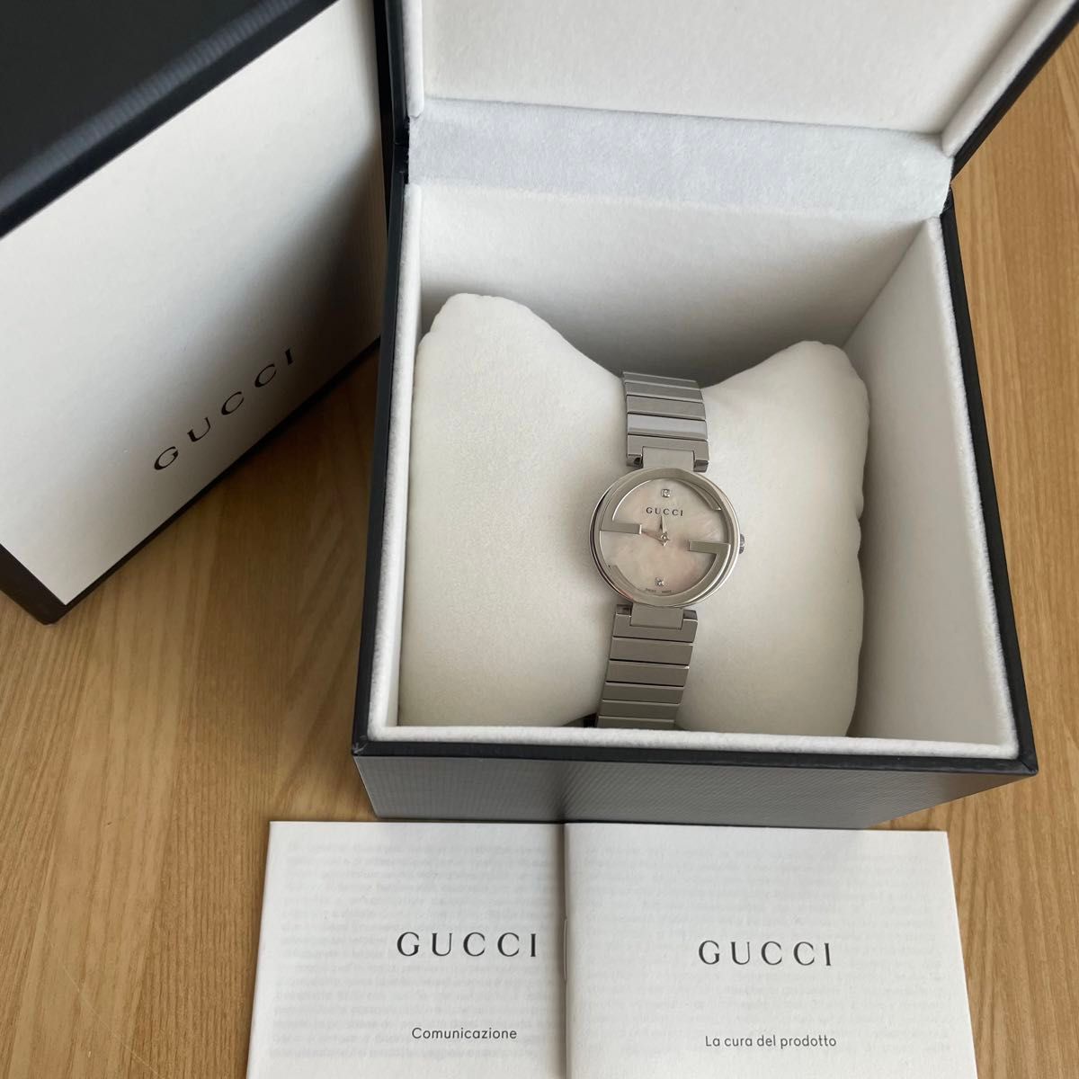 新品同様 極美品 GUCCI グッチ インターロッキング ダイヤ 新品同様 極美品 GUCCI グッチ インターロッキング ダイヤ