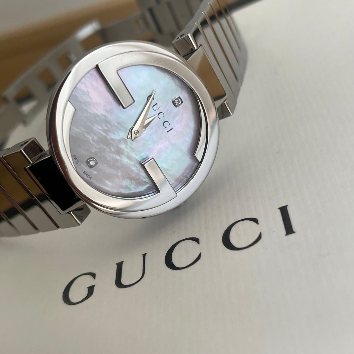 新品同様 極美品 GUCCI グッチ インターロッキング ダイヤ 新品同様 極美品 GUCCI グッチ インターロッキング ダイヤ