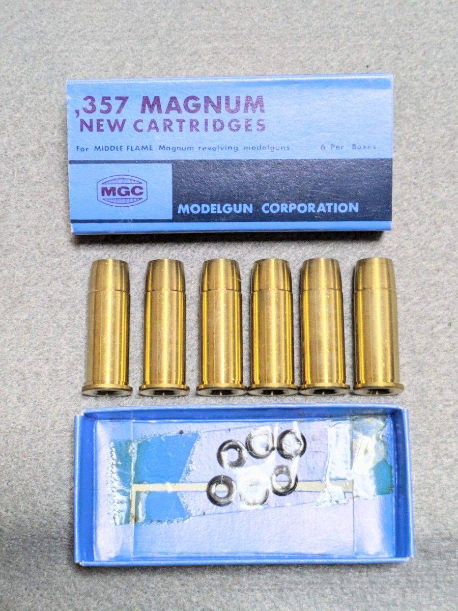 MGC製 357マグナム 【未使用】カートリッジ ABSモデルガン用 MGC製 357マグナム 【未使用】カートリッジ ABSモデルガン用