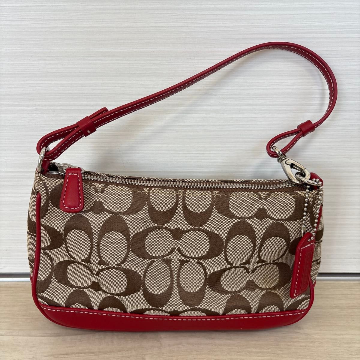 COACH コーチ シグネチャー キャンバス レザー ハンドバッグ COACH コーチ シグネチャー キャンバス レザー ハンドバッグ