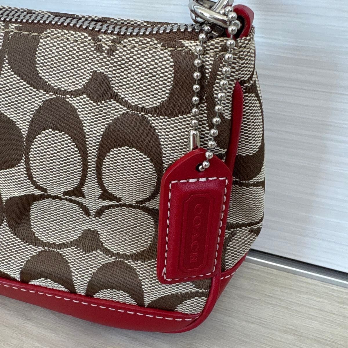 COACH コーチ シグネチャー キャンバス レザー ハンドバッグ COACH コーチ シグネチャー キャンバス レザー ハンドバッグ