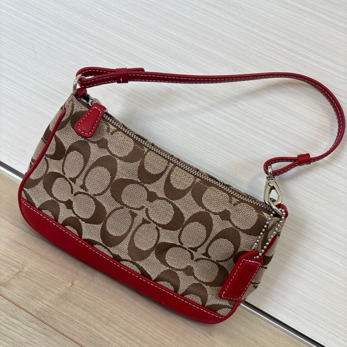 COACH コーチ シグネチャー キャンバス レザー ハンドバッグ COACH コーチ シグネチャー キャンバス レザー ハンドバッグ