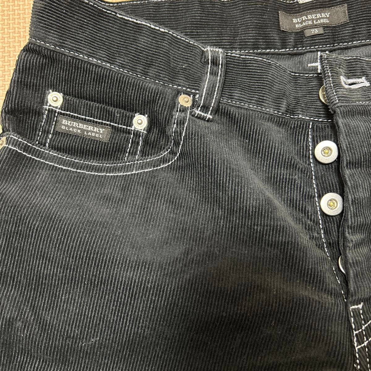 タグ付き バーバリーブラックレーベル 黒色コーデュロイパンツ タグ付き バーバリーブラックレーベル 黒色コーデュロイパンツ
