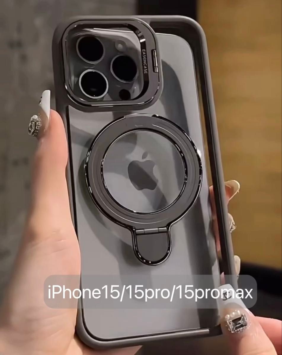 iPhone15pro iPhone15promax ケース マグセーフ カメラ保護 指輪リング スマホスタンド