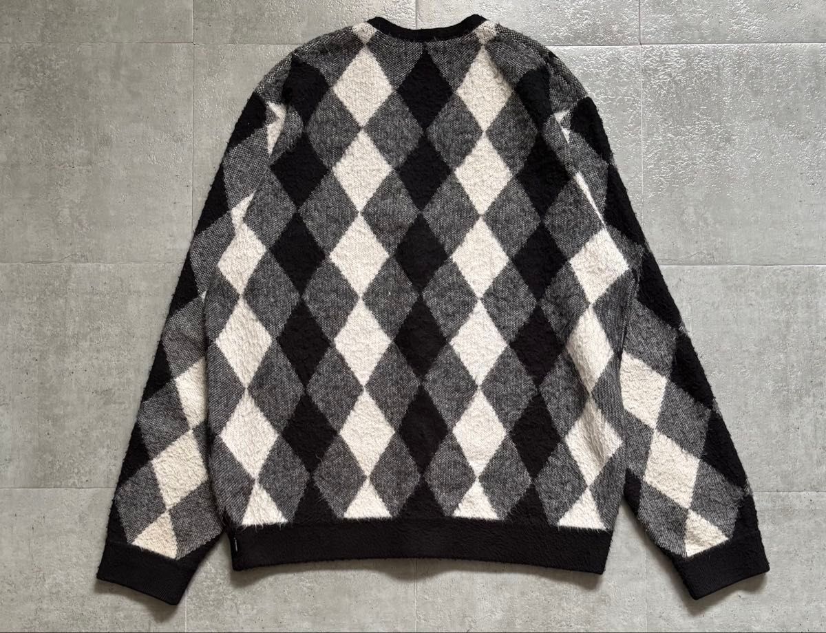 野村訓市着用モデル 18ss Supreme Brushed Argyle Cardigan 野村訓市着用モデル 18ss Supreme Brushed Argyle Cardigan