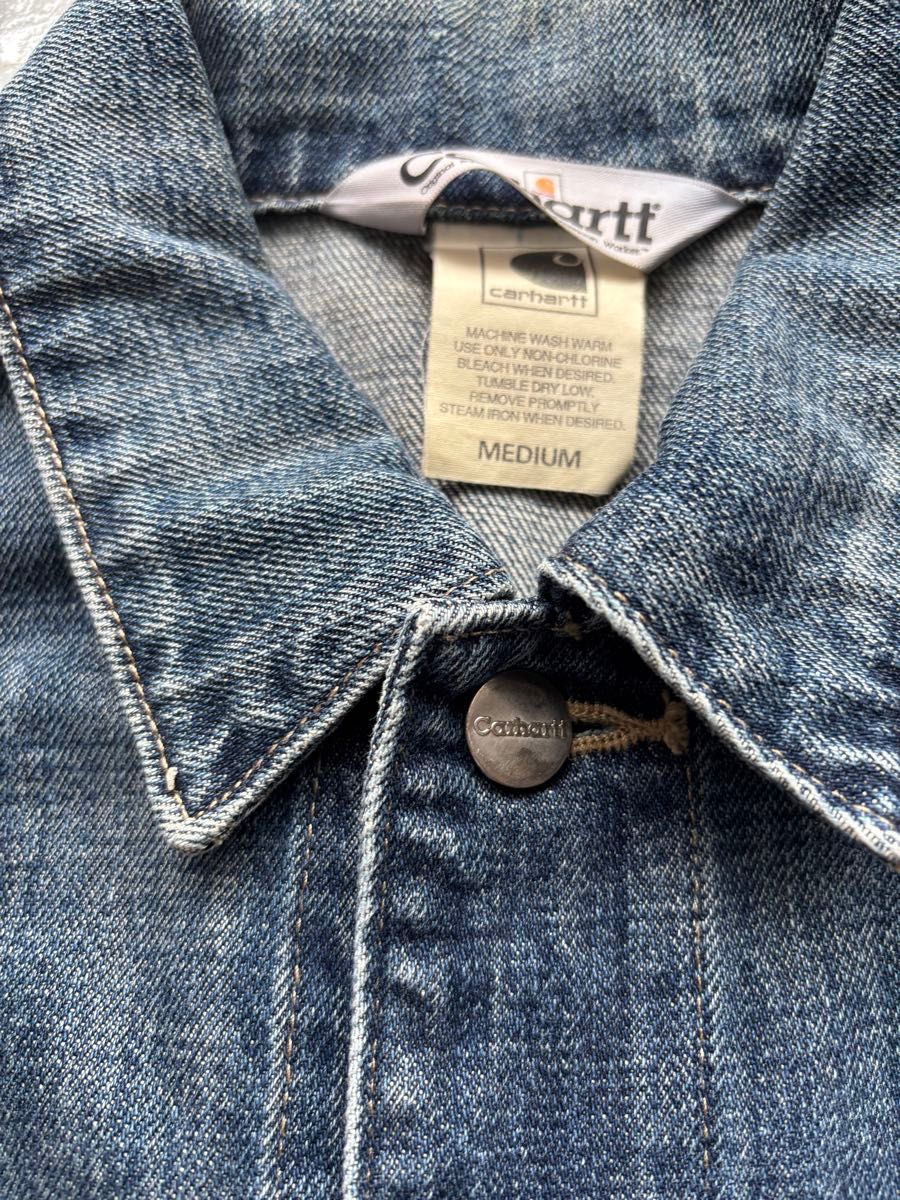 90s Carhartt カーハート デニムジャケット カバーオール M 90s Carhartt カーハート デニムジャケット カバーオール M