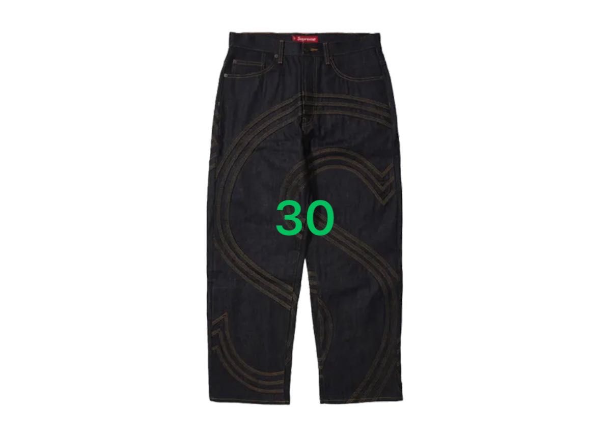 Supreme S Logo Rigid Baggy Jean Supreme S Logo Rigid Baggy Jean