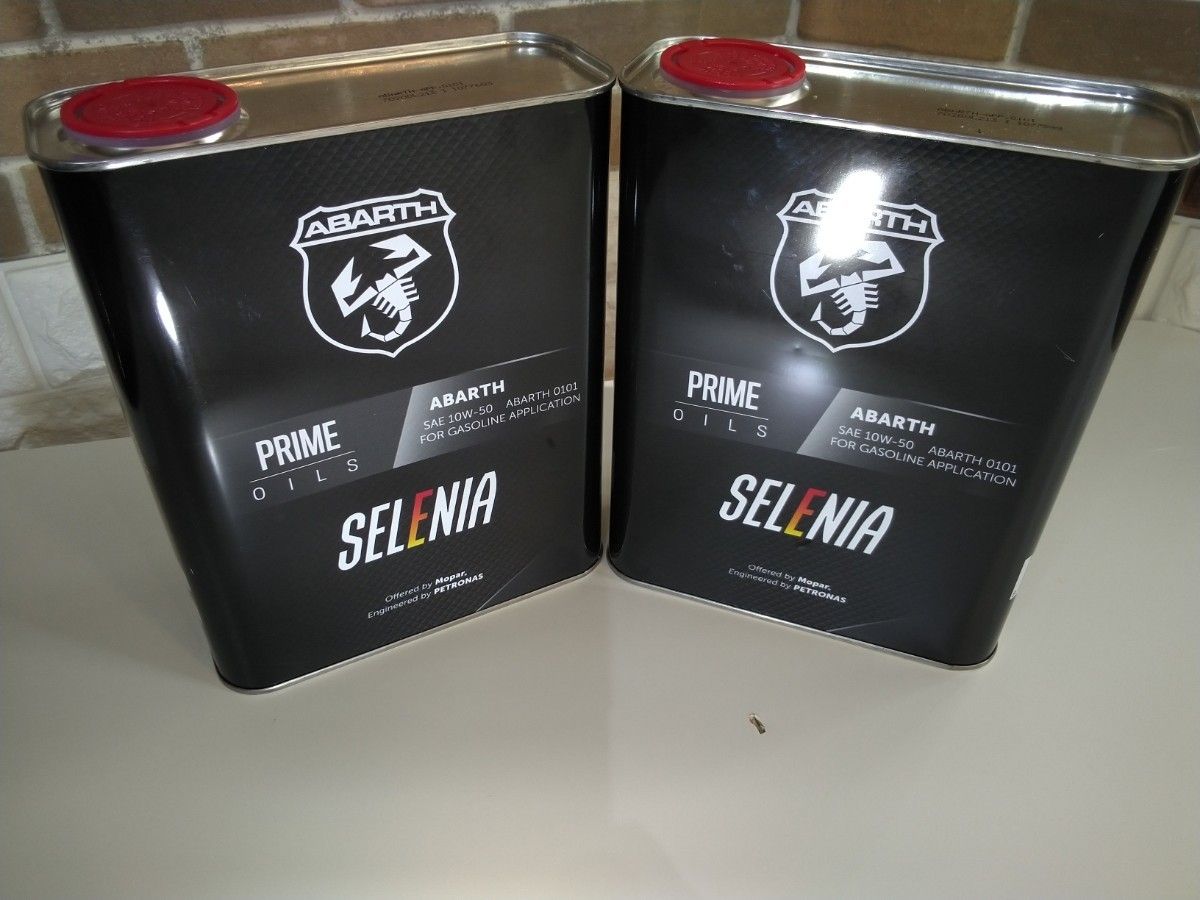 ABARTH SELENIA アバルトエンジンオイル 2本セット10w50 ABARTH/アバルト 純正エンジンオイル SELENIA 10W-50 2本セット