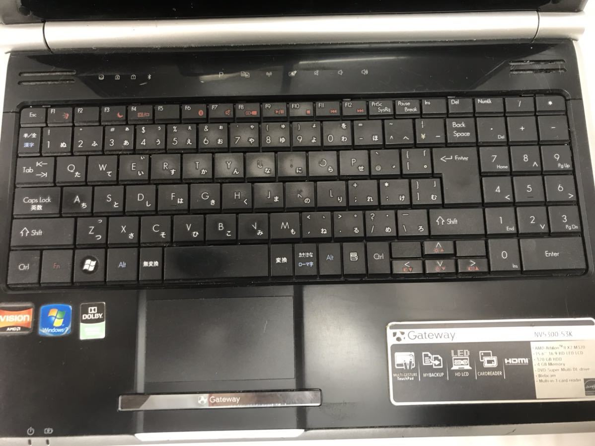 Gateway NV5300-53k ゲートウェイ 送料1,300円(北海道、沖縄除く) ノートパソコン PCの画像2