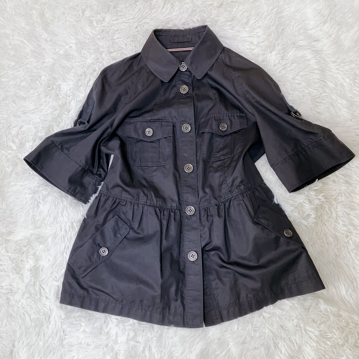 美品】バーバリー ロンドン 2way コットン ワンピース 美品】バーバリー ロンドン 2way コットン ワンピース