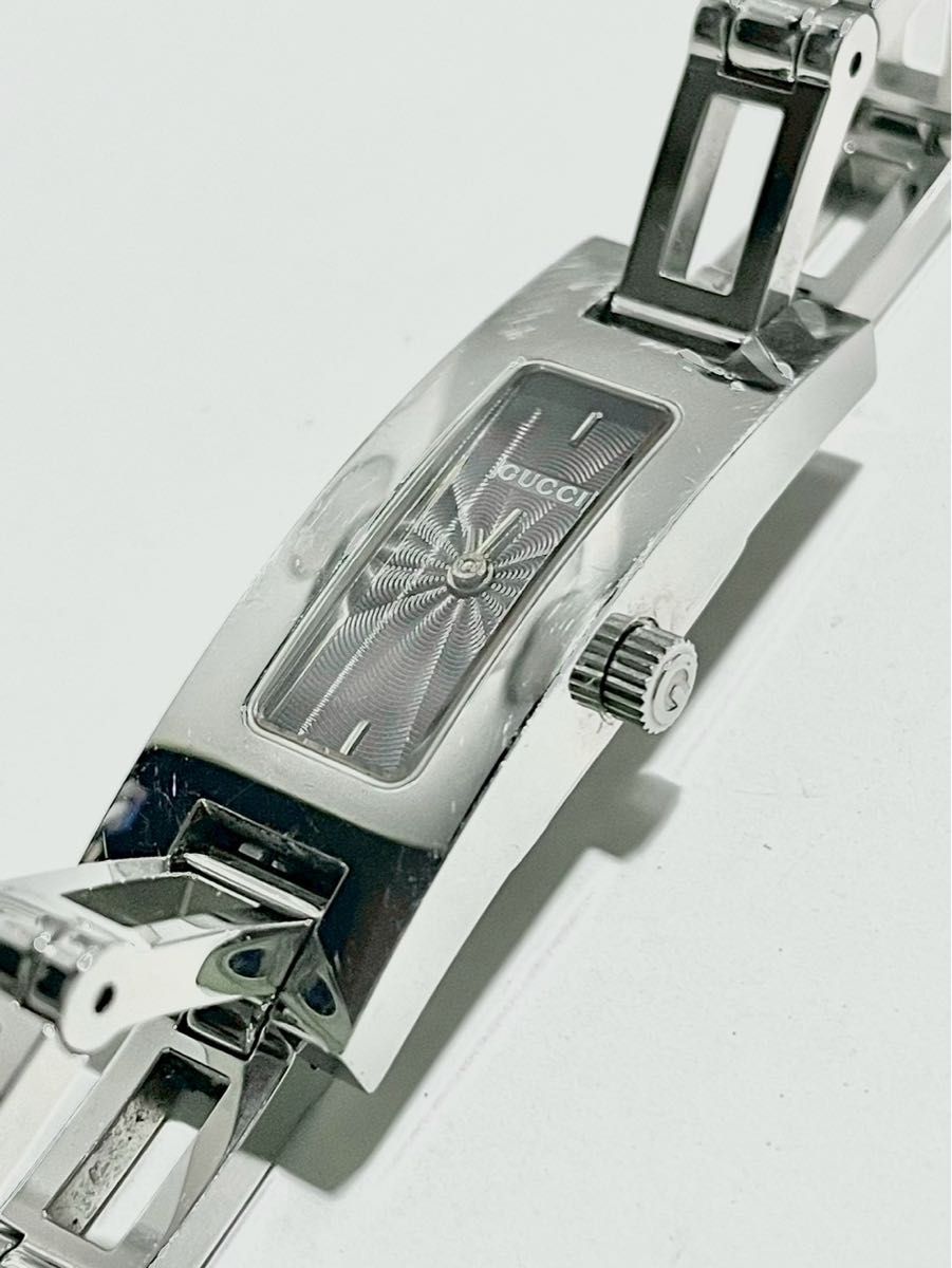 稼働 グッチ GUCCI 3900L クオーツ 腕時計 スクエア グレー文字 稼働 グッチ GUCCI 3900L クオーツ 腕時計 スクエア グレー文字