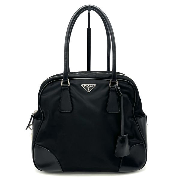 1円 良品 PRADA プラダ 三角ロゴ プレート ナイロン レザー 1円 良品 PRADA プラダ 三角ロゴ プレート ナイロン レザー