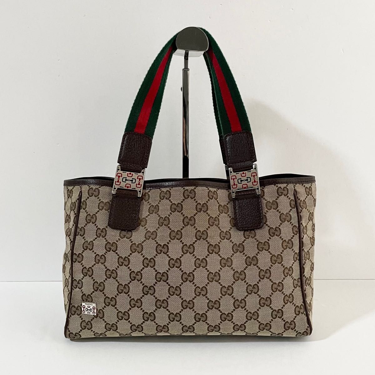 美品】GUCCI グッチ ハンドバッグ ミニ トートバッグ GG 美品】GUCCI グッチ ハンドバッグ ミニ トートバッグ GG