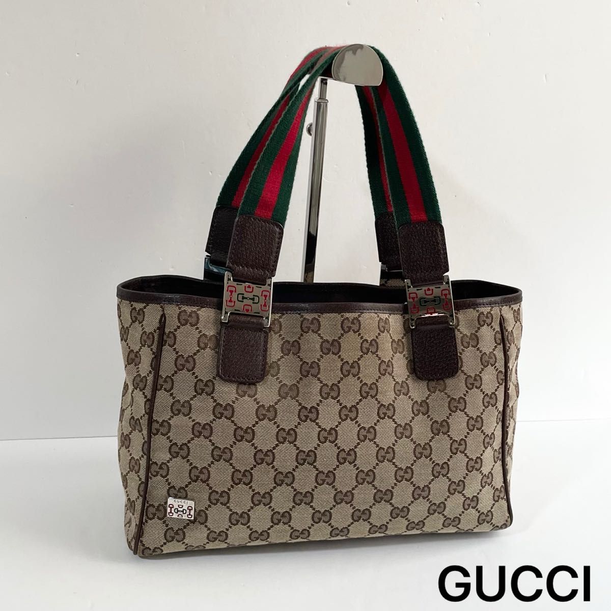 美品】GUCCI グッチ ハンドバッグ ミニ トートバッグ GG 美品】GUCCI グッチ ハンドバッグ ミニ トートバッグ GG
