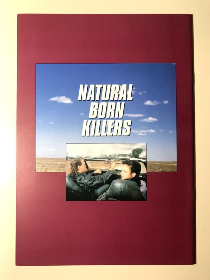 映画パンフレット「ナチュラル・ボーン・キラーズ」1995年　監督オリバー・ストーン原案クエンティン・タランティーノ　ウディ・ハレルソン