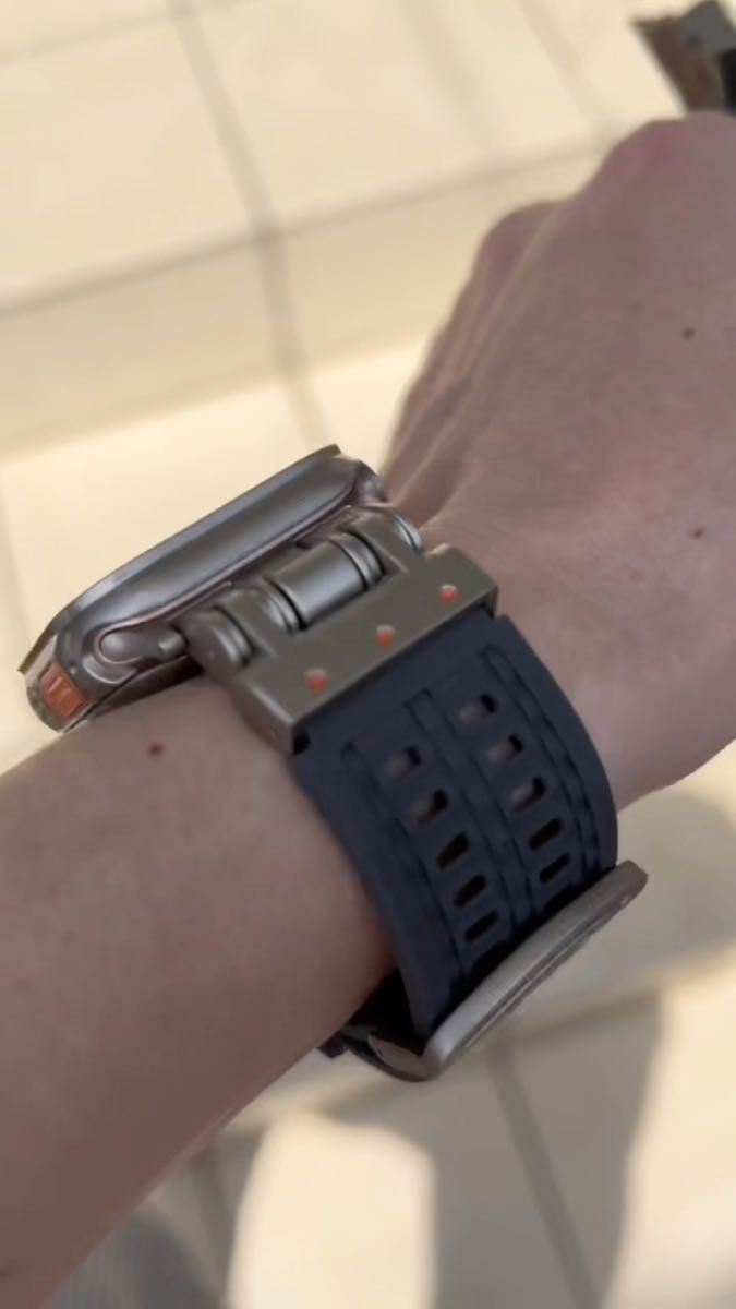 ケース付き【絶対最安】グレーApple Watch AppleWatch アップルウォッチ ベルト バンド カバー ケース