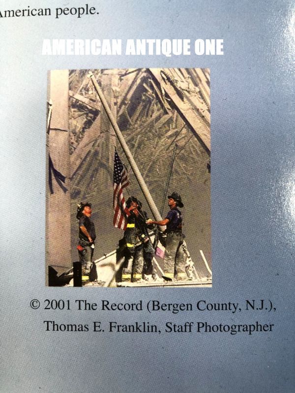 2001 year 9 month 11 day star article flag . increase fire fighting . certificate, regular box attaching USA direct import 