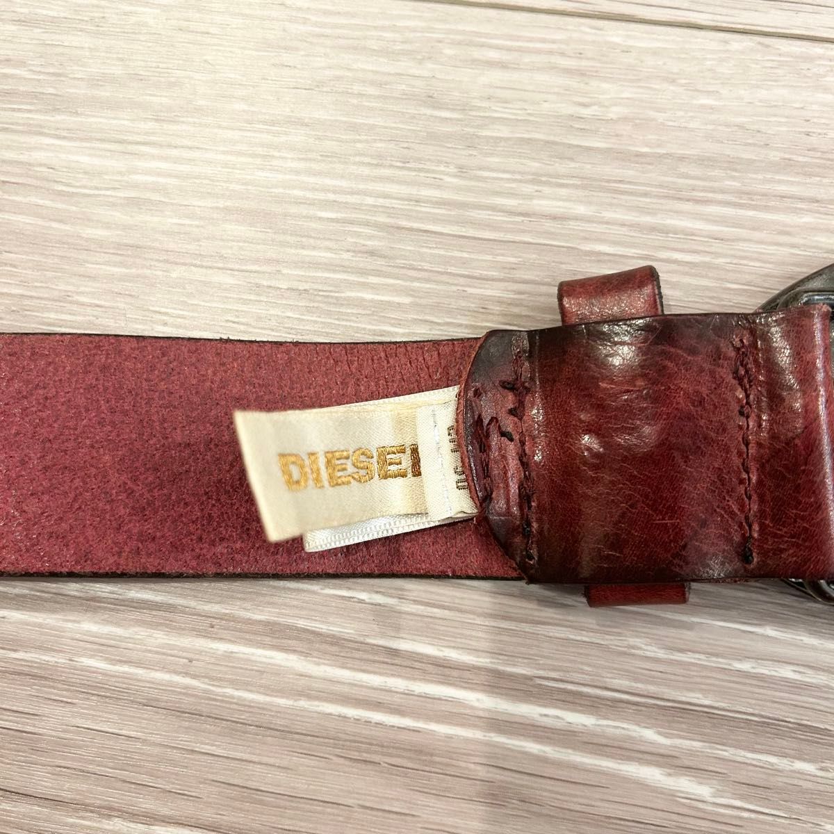 希少 DIESEL ディーゼル レザー ベルト ブラウン 本革 ロゴ 希少 DIESEL ディーゼル レザー ベルト ブラウン 本革 ロゴ