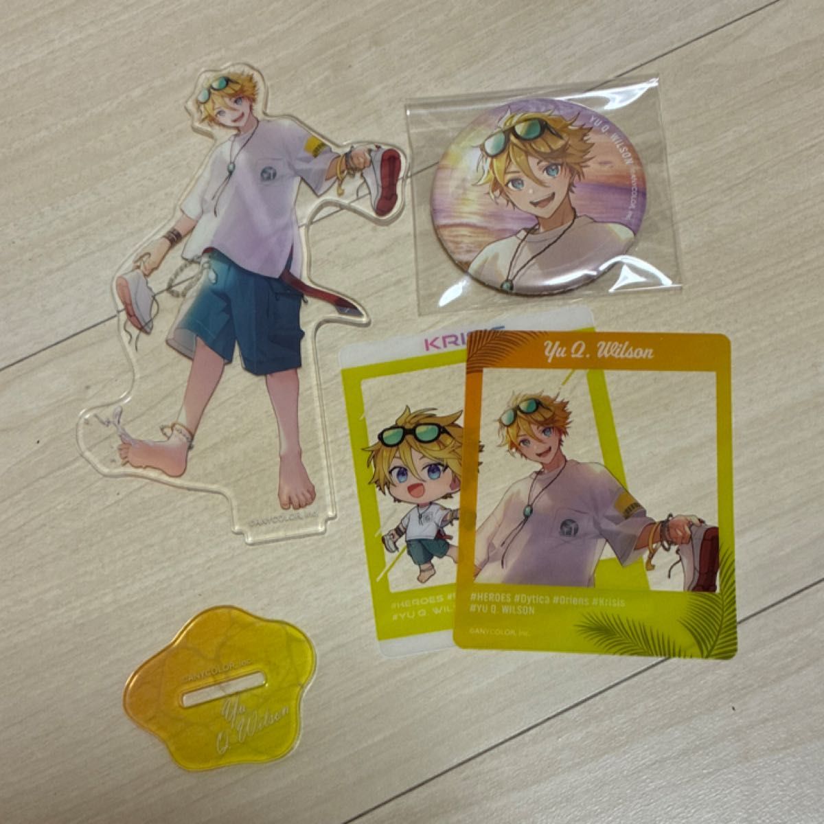 にじさんじ YuQ Wilson ヒーローくじ アクスタ 缶バ アクリル にじさんじ YuQ Wilson ヒーローくじ アクスタ 缶バ アクリル