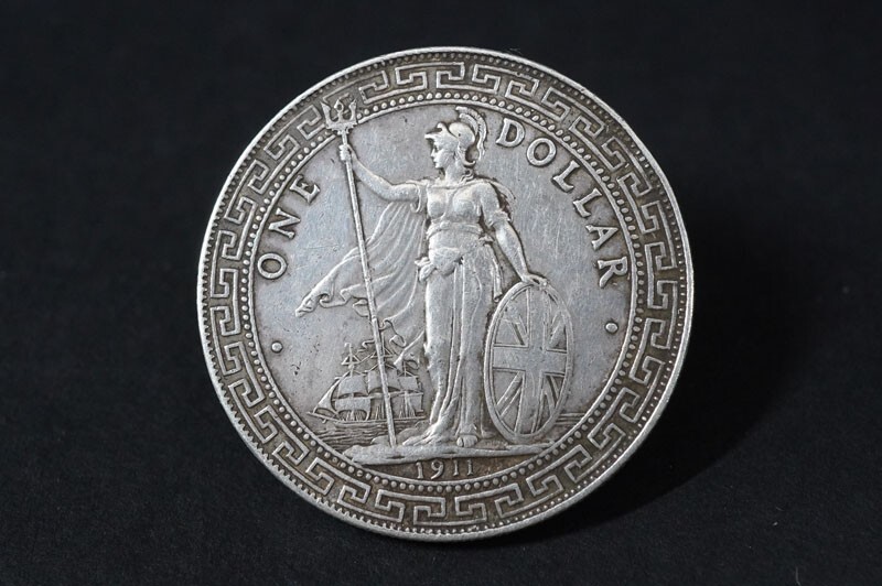 ル 年末のプロモーション 1911年 513)外国貨幣 イギリス領 大型銀貨 壹圓銀貨 貿易銀 香港 コレクション