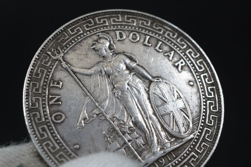 513)外国貨幣 1911年 イギリス領 香港 貿易銀 壹圓銀貨 大型銀貨 513)外国貨幣 1911年 イギリス領 香港 貿易銀 壹圓銀貨 大型銀貨