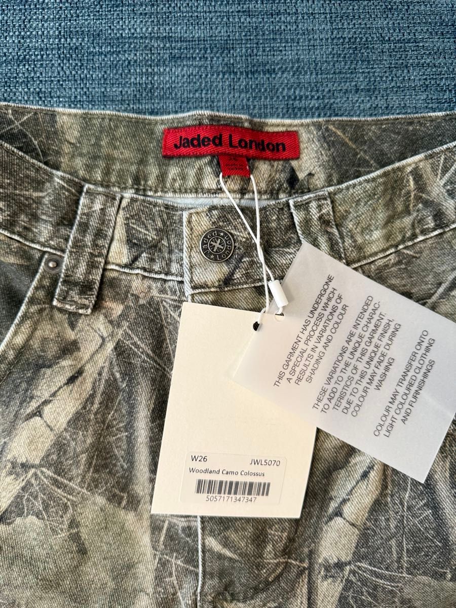 新品未使用】Jaded London Woodland Camo Colossus Baggy Jeans 新品未使用】Jaded London Woodland Camo Colossus Baggy Jeans