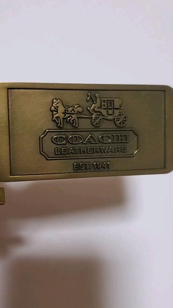 未使用 COACH コーチ レトロ メタル キーホルダー バッグチャーム