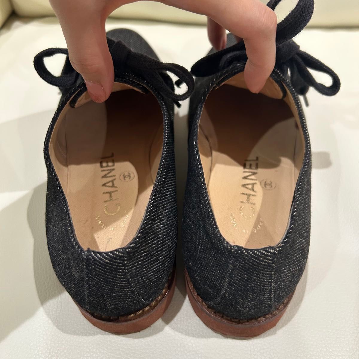 CHANEL 美品 希少 デニム ローファー 36 22 2cm スニーカー CHANEL 美品 希少 デニム ローファー 36 22 2cm スニーカー