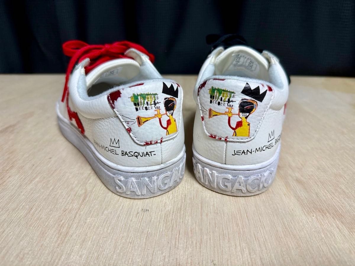 にゅ × バスキア 限定コラボスニーカー SANGACIO BASQUIAT にゅ × バスキア 限定コラボスニーカー SANGACIO BASQUIAT