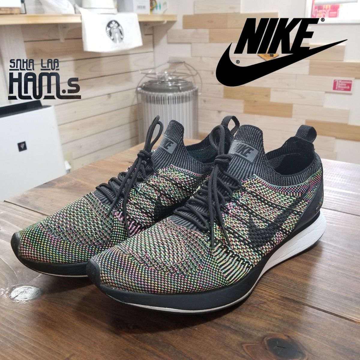 美品 NIKE ナイキ エア ズーム マリア フライニット レーサー 28 美品 NIKE ナイキ エア ズーム マリア フライニット レーサー 28