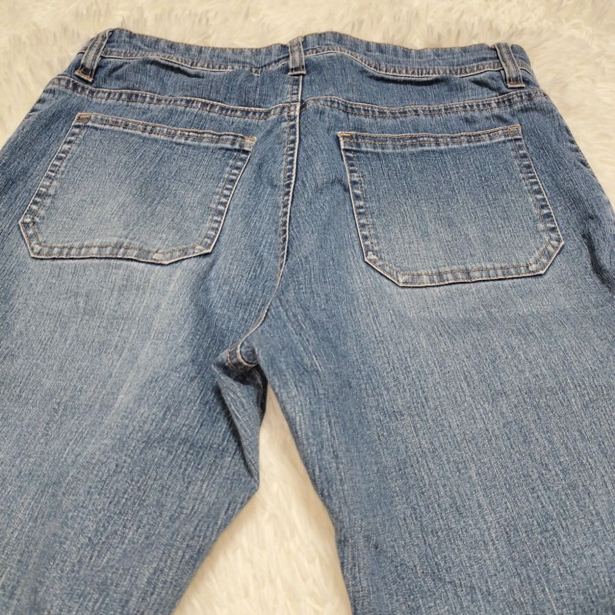 ライトブルーデニム ワイドレッグパンツ M〜L ジーンズ|Yahoo ライトブルーデニム ワイドレッグパンツ M〜L ジーンズ|Yahoo