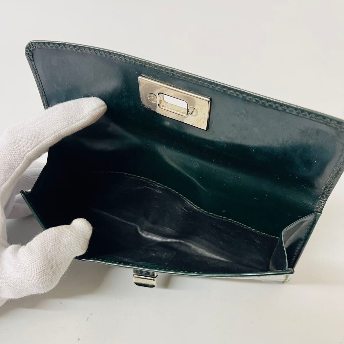 GUCCI グッチ エナメル レザー 長財布 グリーン|Yahoo!フリマ GUCCI グッチ エナメル レザー 長財布 グリーン|Yahoo!フリマ