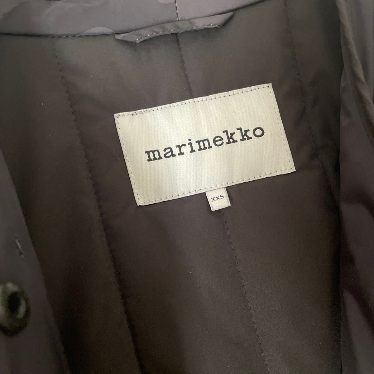 marimekko中綿コート ノーカラーコート マリメッコ ウニッコ XXS marimekko中綿コート ノーカラーコート マリメッコ ウニッコ XXS
