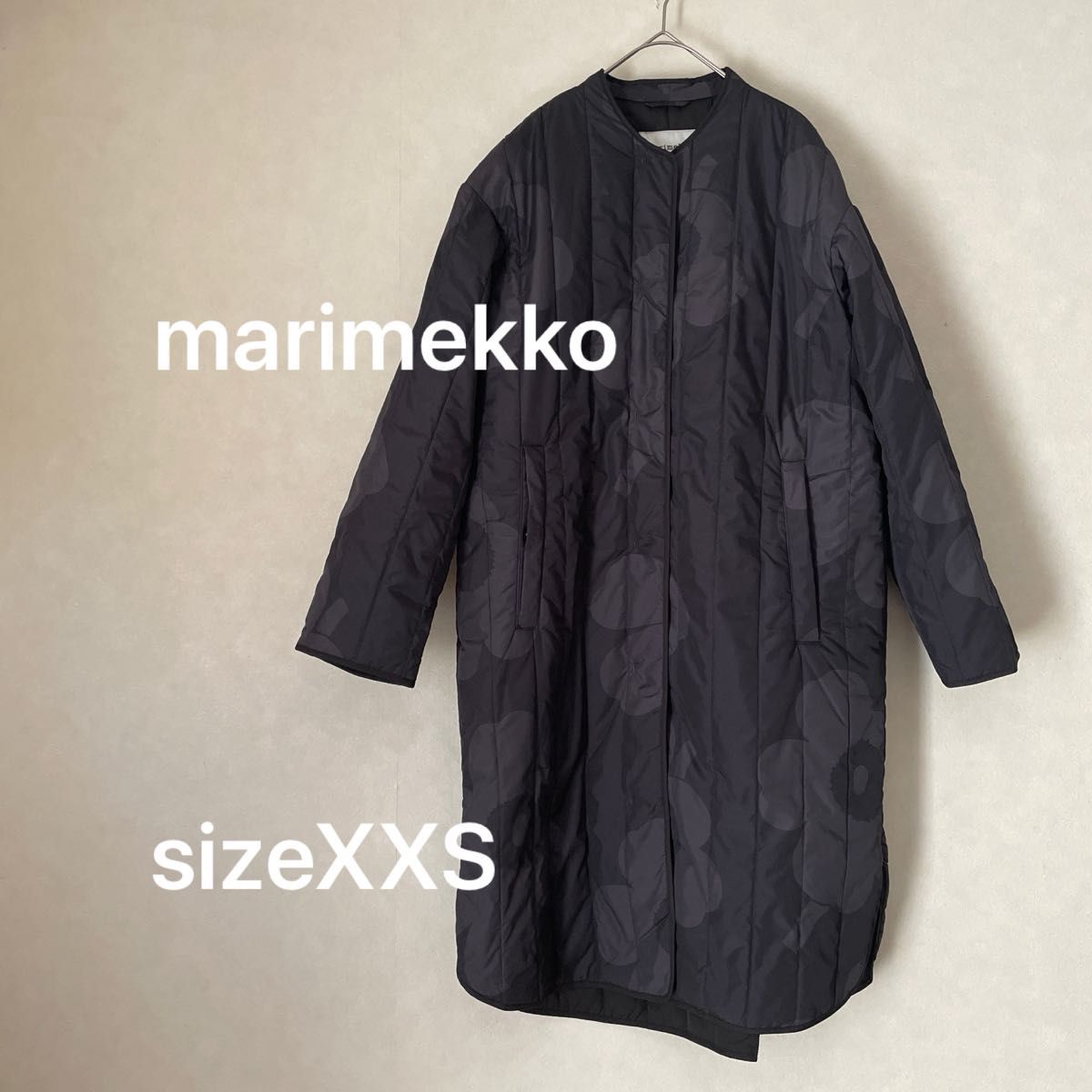 marimekko中綿コート ノーカラーコート マリメッコ ウニッコ XXS marimekko中綿コート ノーカラーコート マリメッコ ウニッコ XXS