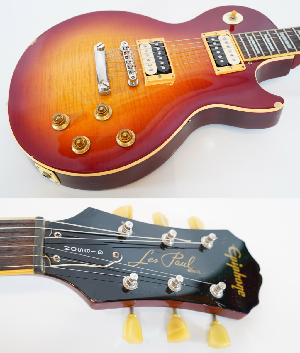 ★Epiphone Japan★Les Paul Standard CS フレイムメイプルトップ ボルトオンネック仕様 日本製 フジゲン製★_画像2