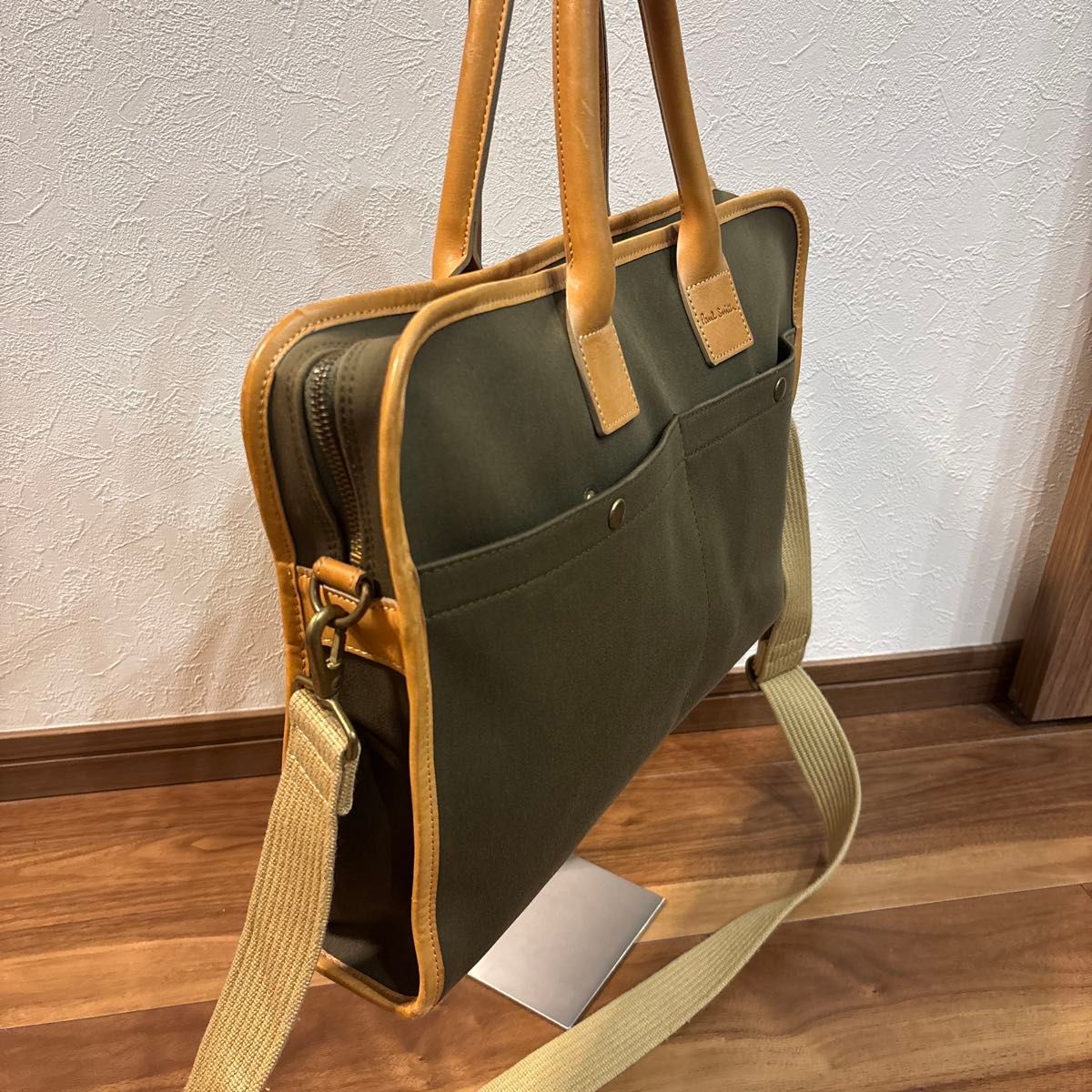 美品】Paul smith ポールスミス キャンパス レザー 2way バッグ 美品】Paul smith ポールスミス キャンパス レザー 2way バッグ