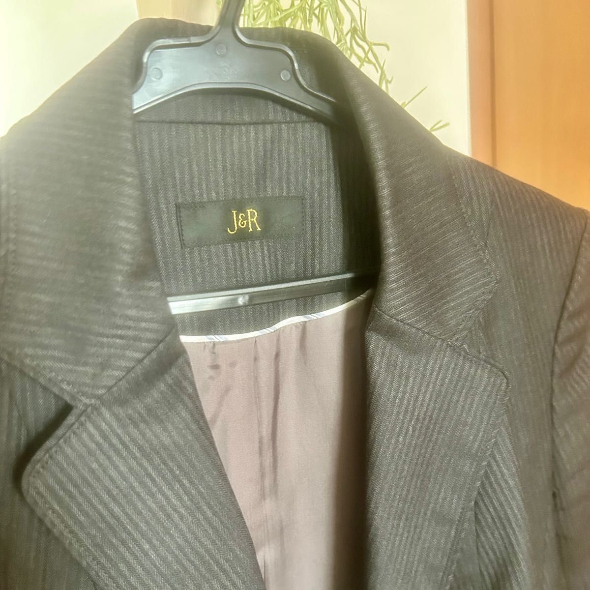 J&R ストライプ柄パンツスーツ レディース グレー系|Yahoo J&R ストライプ柄パンツスーツ レディース グレー系|Yahoo