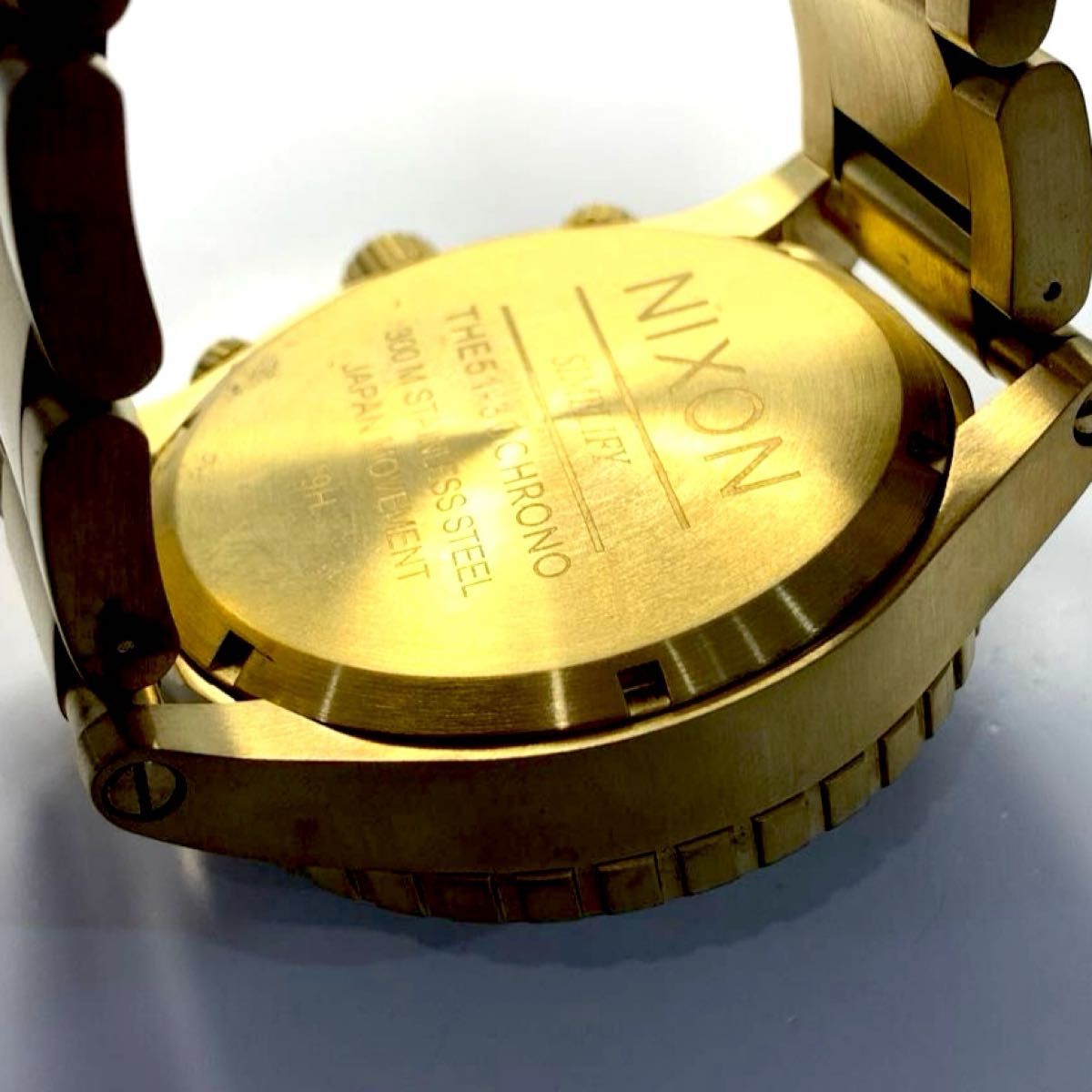新品電池】NIXON ニクソン ゴールド 51-30 クロノ クオーツ 新品電池】NIXON ニクソン ゴールド 51-30 クロノ クオーツ