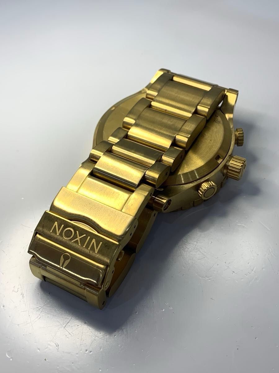 新品電池】NIXON ニクソン ゴールド 51-30 クロノ クオーツ 新品電池】NIXON ニクソン ゴールド 51-30 クロノ クオーツ