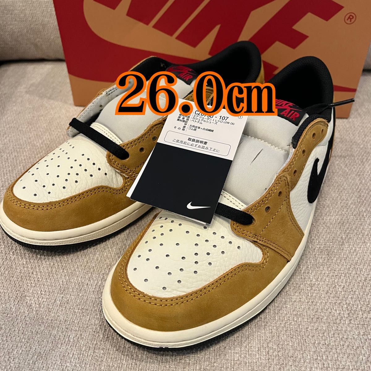 26㎝ Nike Air Jordan 1 Low OG 26㎝ Nike Air Jordan 1 Low OG