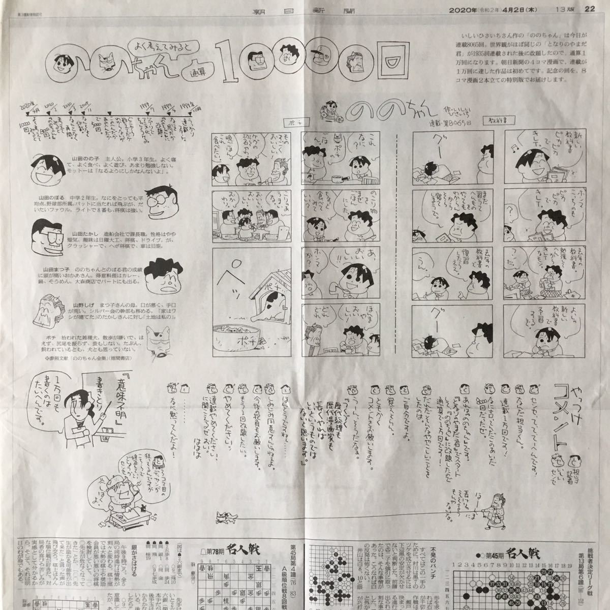 ヤフオク いしいひさいち作4コマ漫画 ののちゃん 通算10